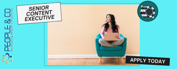 People Co Senior Content executive Job Vacancy Banner