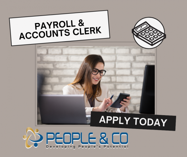 People Co Jobs vacancy job search Payroll Accounts Clerk